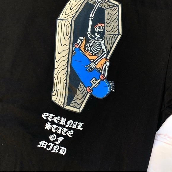 Skateboarder Tee "Eternal State of Mind" Graphic T-shirt, Skate Men's 2XL - Picture 3 of 8